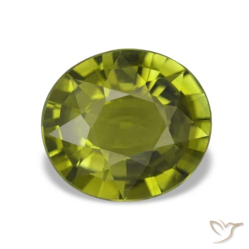 Turmalina Verde Floresta Quente Natural 1.87ct, Corte Oval, VVS-VS