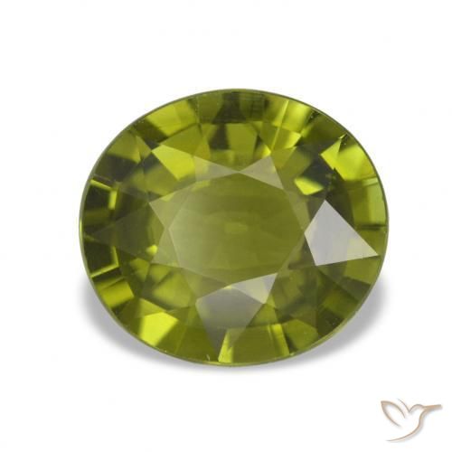 Turmalina Verde Floresta Quente Natural 1.87ct, Corte Oval, VVS-VS