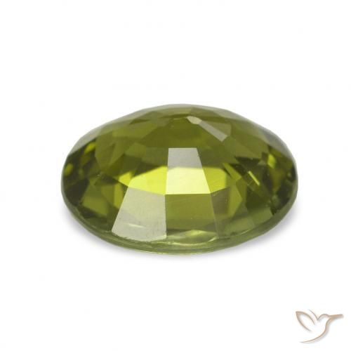 Turmalina Verde Floresta Quente Natural 1.87ct, Corte Oval, VVS-VS