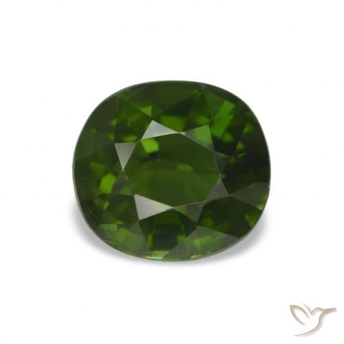 Turmalina Verde Terroso Natural 1.82ct, Corte Oval, VVS-VS