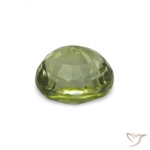 Turmalina Verde oliva Natural 1.34ct, Corte Oval, VVS-VS