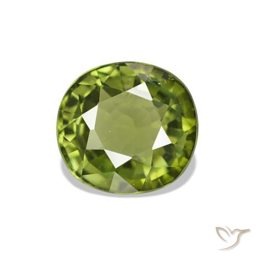1.42ct Verde médio Turmalina Pedras Preciosas, oval, VS