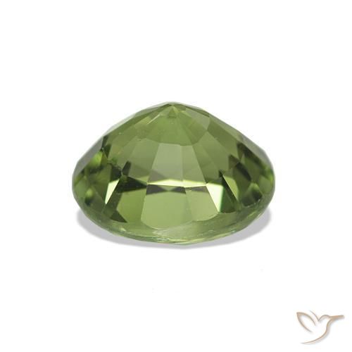 Turmalina verde quente Natural 1.33ct, Corte Oval, VS-SI