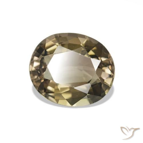 Turmalina Café Marrom Natural 1.79ct, Corte Oval, VVS