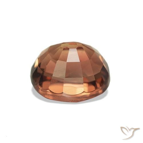 Turmalina fogo laranja Natural 1.60ct, Corte Oval, VVS-VS