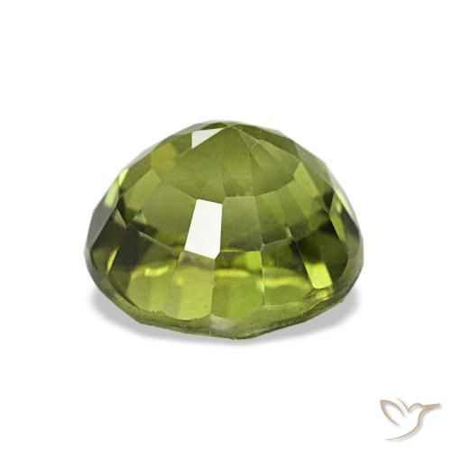 Turmalina verde natural 1,55ct, corte redondo, VVS-VS
