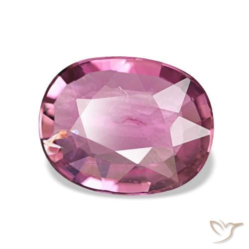 Turmalina roxo natural 1,45ct, corte oval, VS