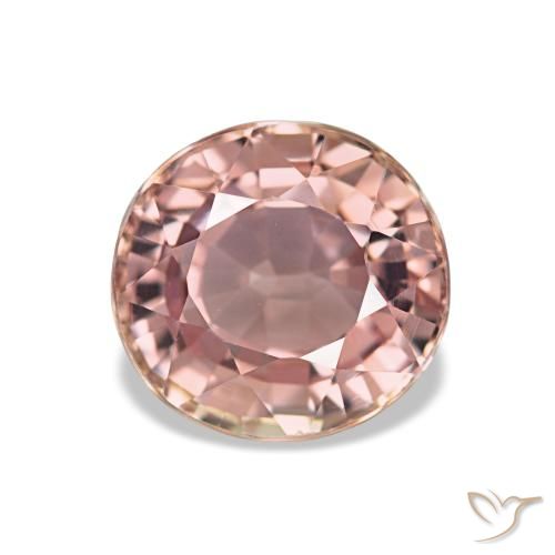 1.84ct rosa turmalina, oval, VS