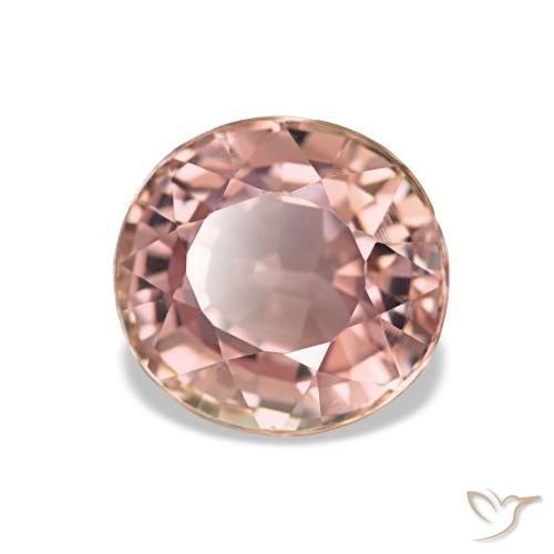 Turmalina rosa natural 1,84ct, corte oval, VS