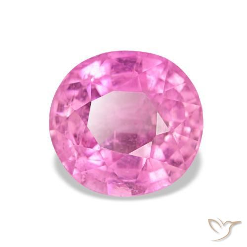 Turmalina roxo natural 1,35ct, corte oval, VS-SI