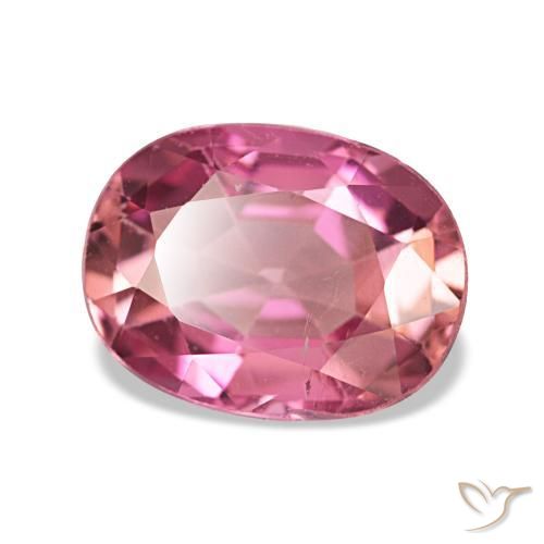 Turmalina rosa natural 1,58ct, corte oval, VS-SI