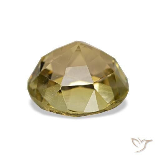 Turmalina dourado natural 2,03ct, corte redondo, VS