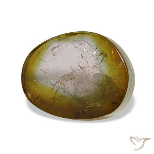 Turmalina multicolorido natural 3,48ct, forma extravagante, transparente