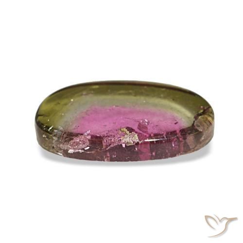 Turmalina multicolorido natural 1,66ct, forma extravagante, transparente