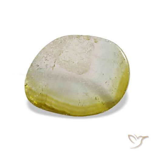 Turmalina multicolorido natural 1,80ct, forma extravagante, transparente