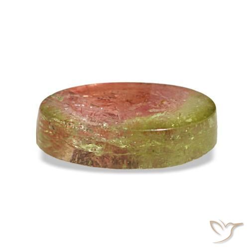 Turmalina multicolorido natural 1,74ct, corte oval, transparente