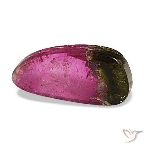 Turmalina multicolorido natural 4,39ct, forma extravagante, transparente