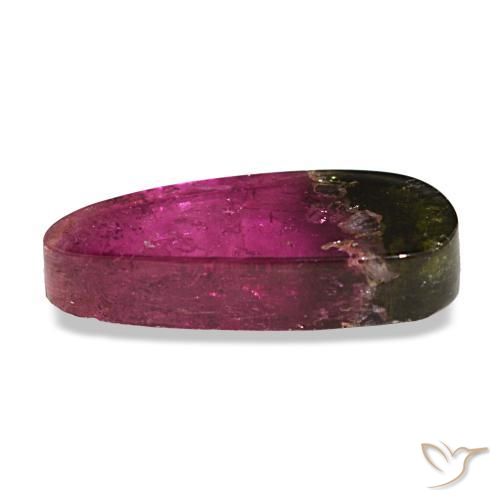 Turmalina multicolorido natural 4,39ct, forma extravagante, transparente