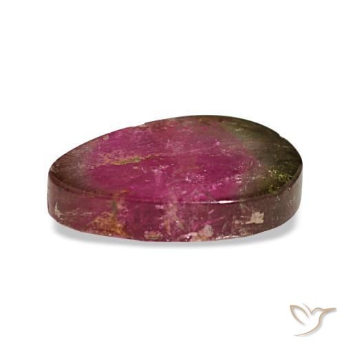 Turmalina multicolorido natural 2,98ct, forma extravagante, transparente