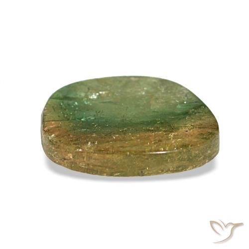 Turmalina multicolorido natural 1,83ct, forma extravagante, transparente
