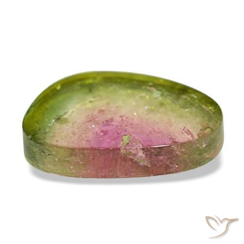 Turmalina multicolorido natural 1,75ct, forma extravagante, transparente
