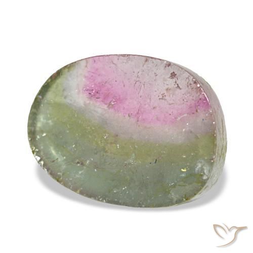 Turmalina multicolorido natural 2,46ct, forma extravagante, transparente