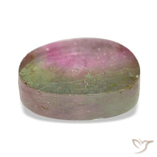 Turmalina multicolorido natural 2,46ct, forma extravagante, transparente