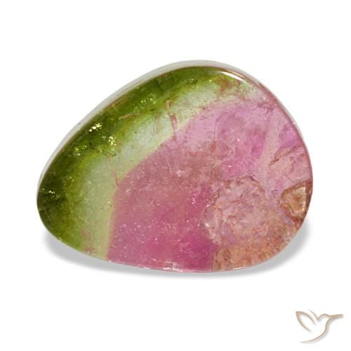 Turmalina multicolorido natural 2,92ct, forma extravagante, transparente