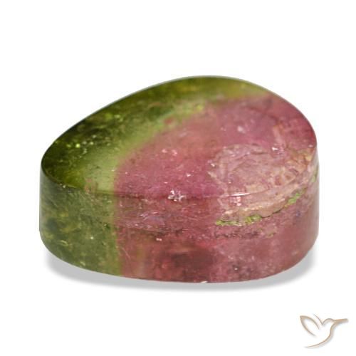 Turmalina multicolorido natural 2,92ct, forma extravagante, transparente