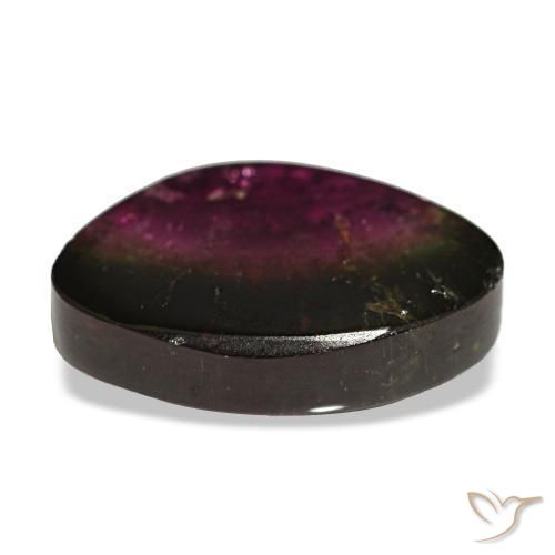 Turmalina multicolorido natural 2,31ct, forma extravagante, transparente