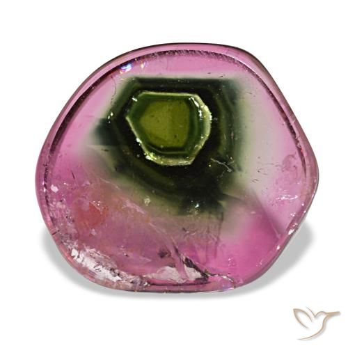 4.77ct multicolorido turmalina, fantasia, transparente
