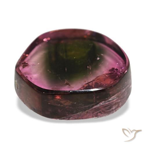Turmalina multicolorido natural 4,77ct, forma extravagante, transparente