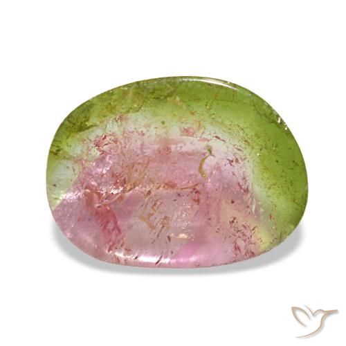Turmalina multicolorido natural 1,72ct, forma extravagante, transparente
