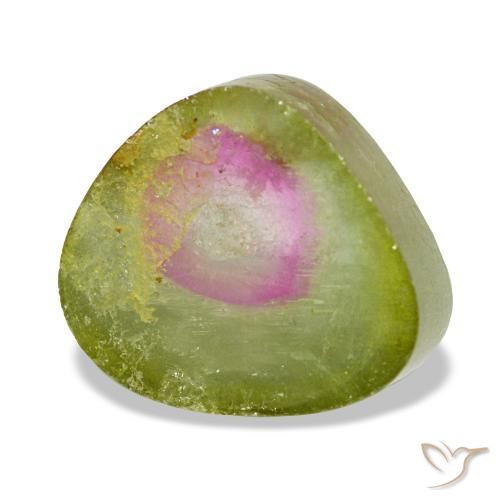 Turmalina multicolorido natural 2,97ct, trillion, transparente