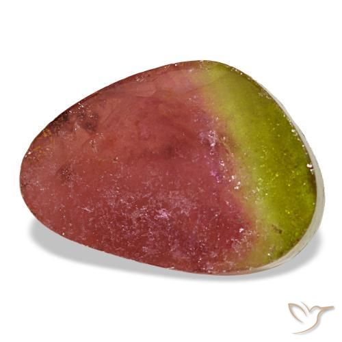 Turmalina multicolorido natural 6,48ct, forma extravagante, transparente