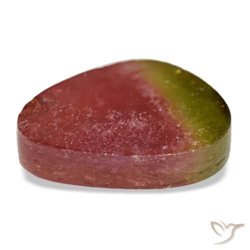 Turmalina multicolorido natural 6,48ct, forma extravagante, transparente