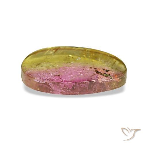 Turmalina multicolorido natural 1,95ct, forma extravagante, transparente