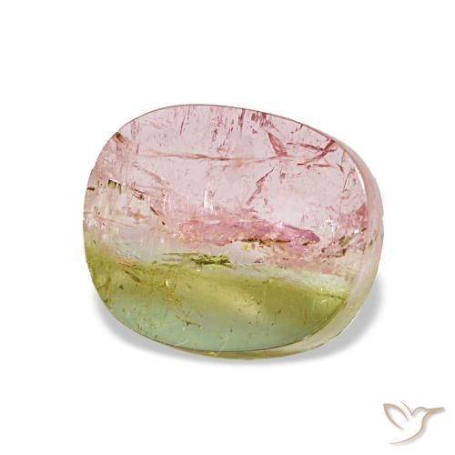 Turmalina multicolorido natural 2,52ct, forma extravagante, transparente