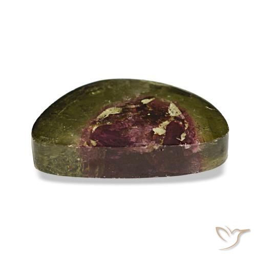 Turmalina multicolorido natural 4,38ct, forma extravagante, transparente