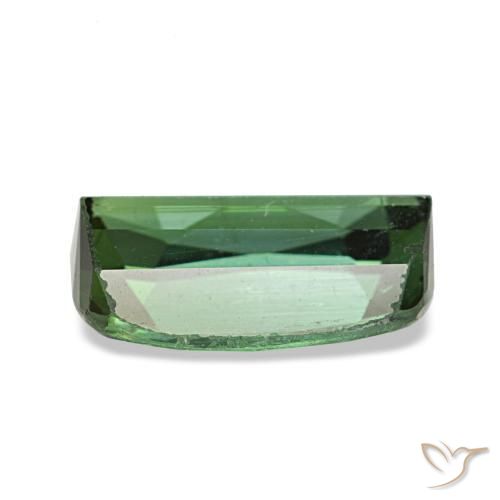 Turmalina verde natural 1,53ct, almofada cortada, VS