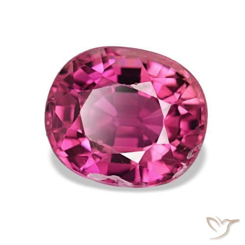 Turmalina rosa natural 1,95ct, corte oval, SI