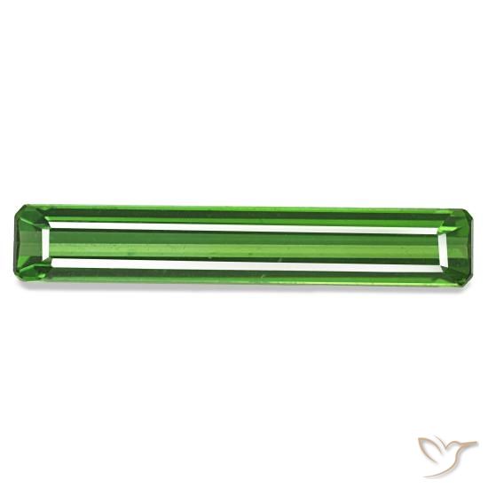 1.67ct verde turmalina, corte esmeralda, VVS-VS