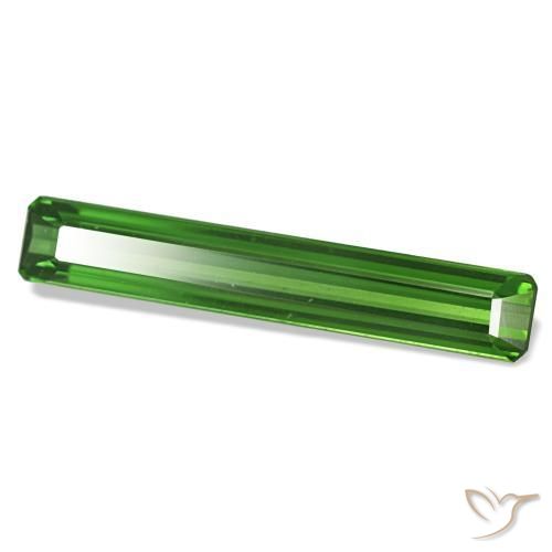Turmalina verde natural 1,67ct, corte esmeralda, VVS-VS