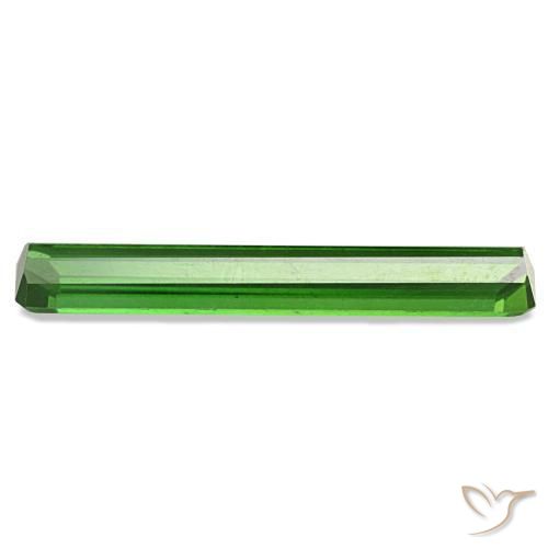 Turmalina verde natural 1,67ct, corte esmeralda, VVS-VS