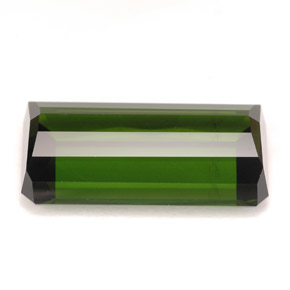 Turmalina verde natural 9,80ct, corte esmeralda, VVS-VS