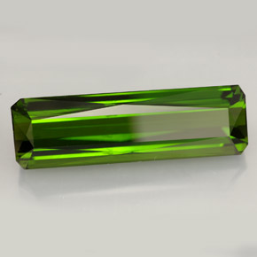 Turmalina verde natural 13,18ct, corte esmeralda, VVS