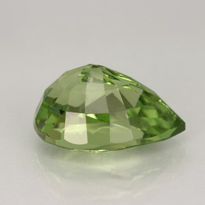 Granada tsavorita verde natural 4,25ct, formato de pêra, VVS-VS