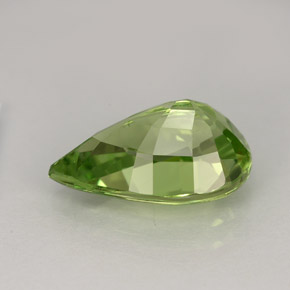 Granada tsavorita verde natural 4,23ct, formato de pêra, VVS