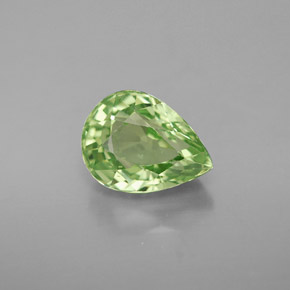 Granada tsavorita verde natural 2,74ct, formato de pêra, VS