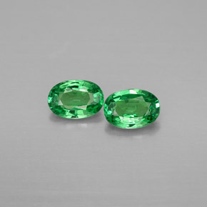 Pedras preciosas de granada tsavorita verde natural de  ct, corte oval, VS-SI